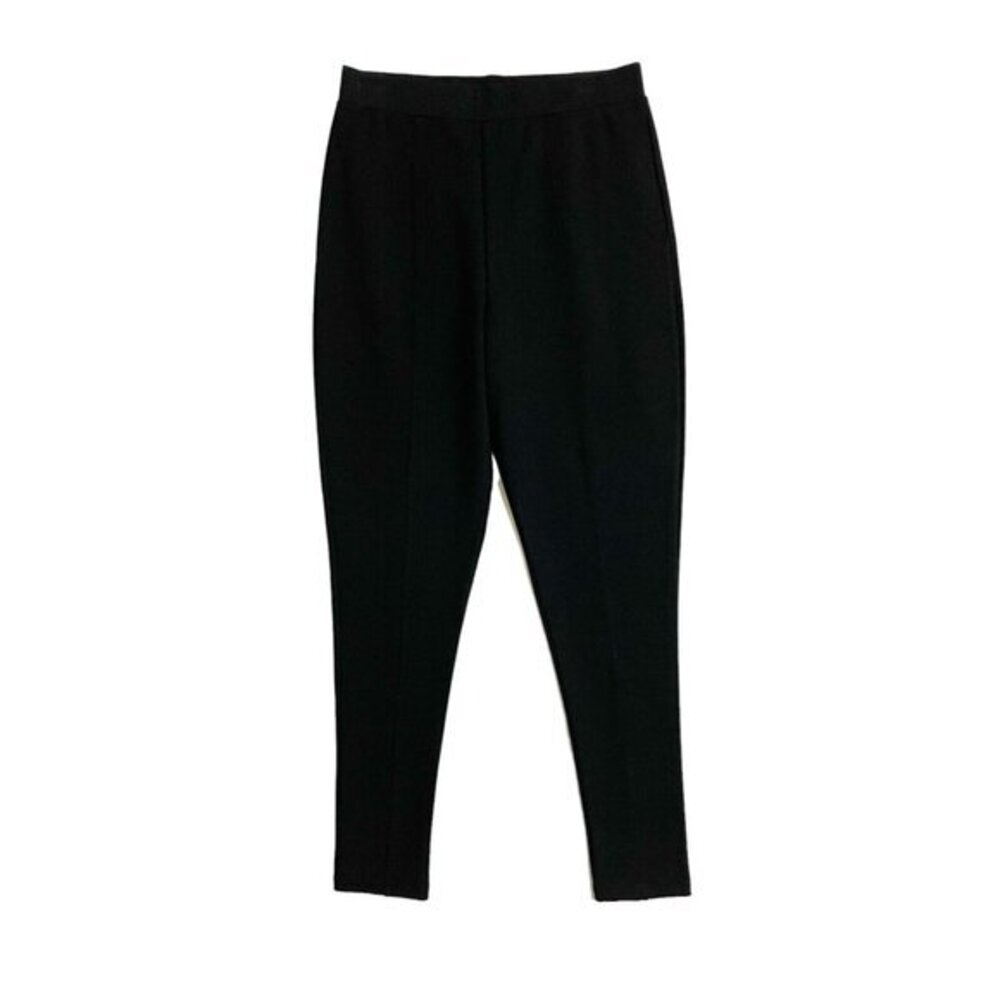 Nordstrom Slim Fit Pants High Stretch Ponte High Rise Leggings SZ S New Black